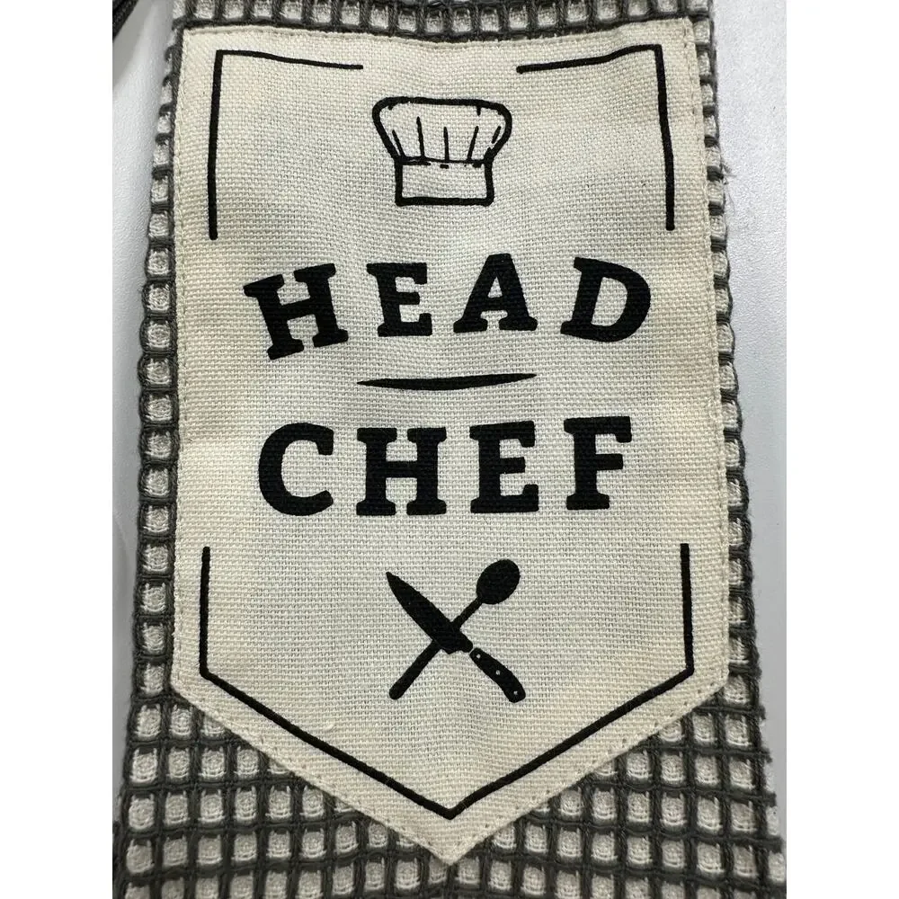 Kitchen Boa Towel Head Chef NEW NWT Gray